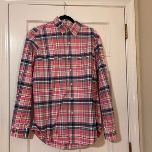 Ralph Lauren Pink and Blue Plaid Casual Shirt